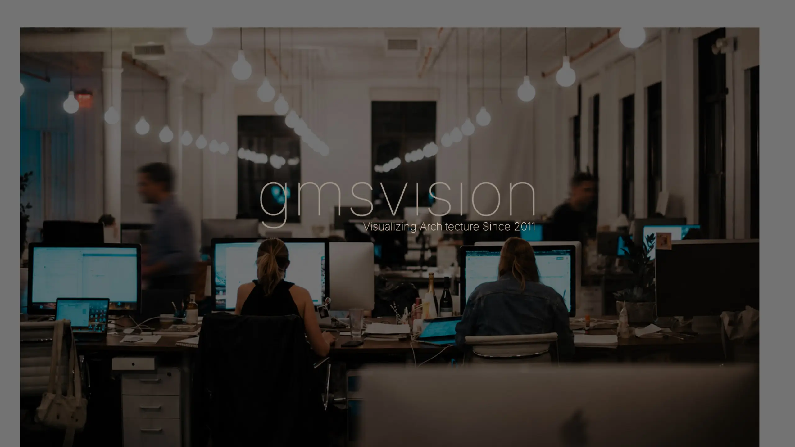 Η ομάδα της gmsvision στο studio αρχιτεκτονικής απεικόνισης