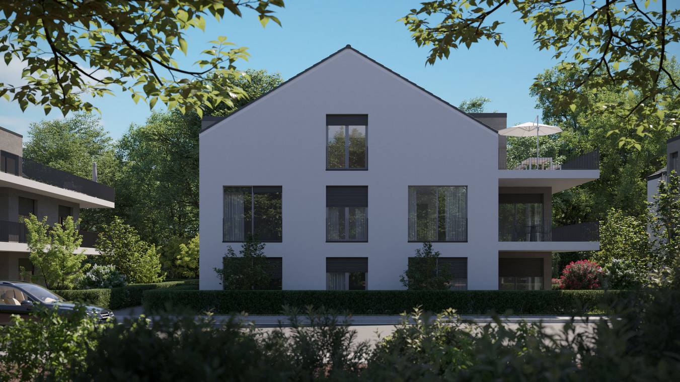 3D απεικόνιση σύγχρονων κατοικιών στο οικιστικό έργο Salinenstraße στο Wiesbaden